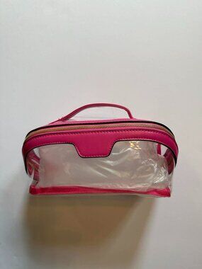 Make up Bag (Bright Pink and Clear)